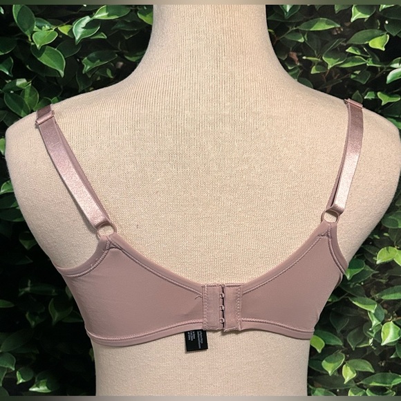 Essentials Rene Rofe Flexible Fit Lined Wirefree Bra Teen 36D Dusty Rose NWOT - Picture 3 of 5